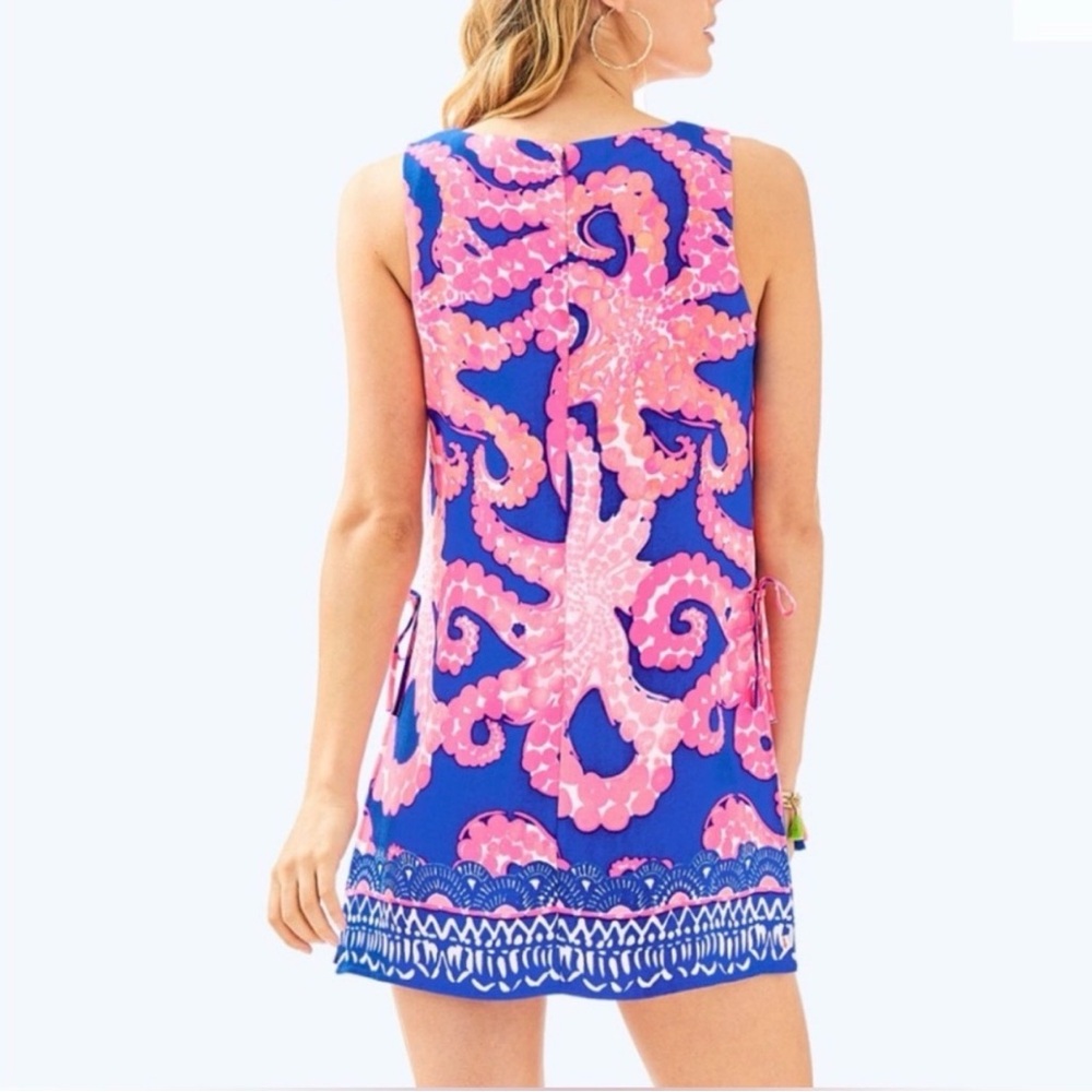 Lilly Pulitzer Sleeveless Octopus Print Romper Dress Size 12 RN 88189 - Picture 4 of 8